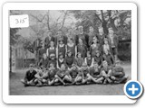 Class group unknown year - 2nd row from back, 4th from left, Eva Davidson. 2nd row from front, last on right, Peggy Craig