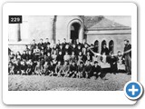 Fortrose Academy - headmaster Mr Lavery at right. Photo was perhaps taken to commemorate his retiral in 1912
