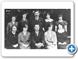 Fotrose Academy staff c1928 Miss Noble (Primary 4), Miss Soutar, Mr Thom, Miss Bowie (English), Miss Skinner.  Miss MacAndrew, Miss Kemp, Mr Macleod (Rector), Miss Stewart, Miss Hepburn